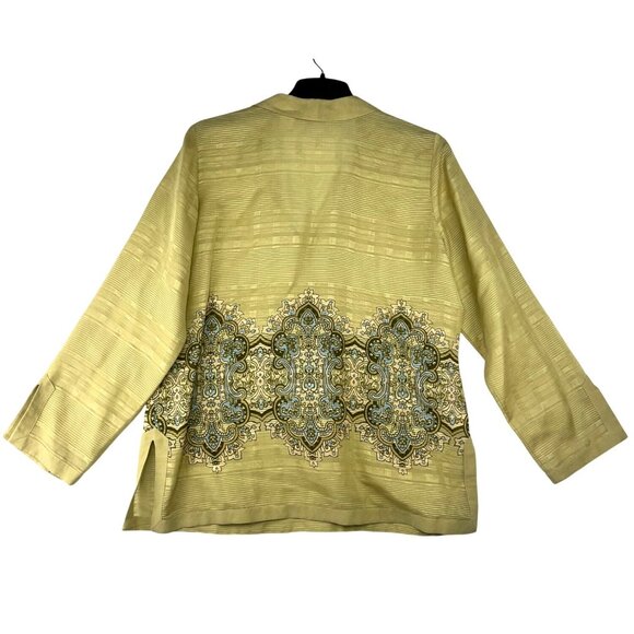 Tommy Bahama Womens Linen & Silk Tunic Top W/ Embroidered Details Size XL - Picture 2 of 9